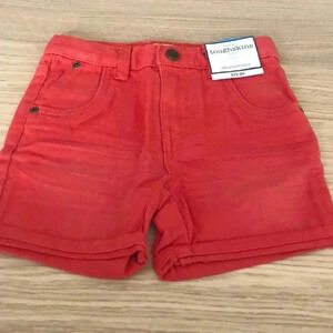 🆕 ToughSkins Denim Short Burn Orange 3T🆕